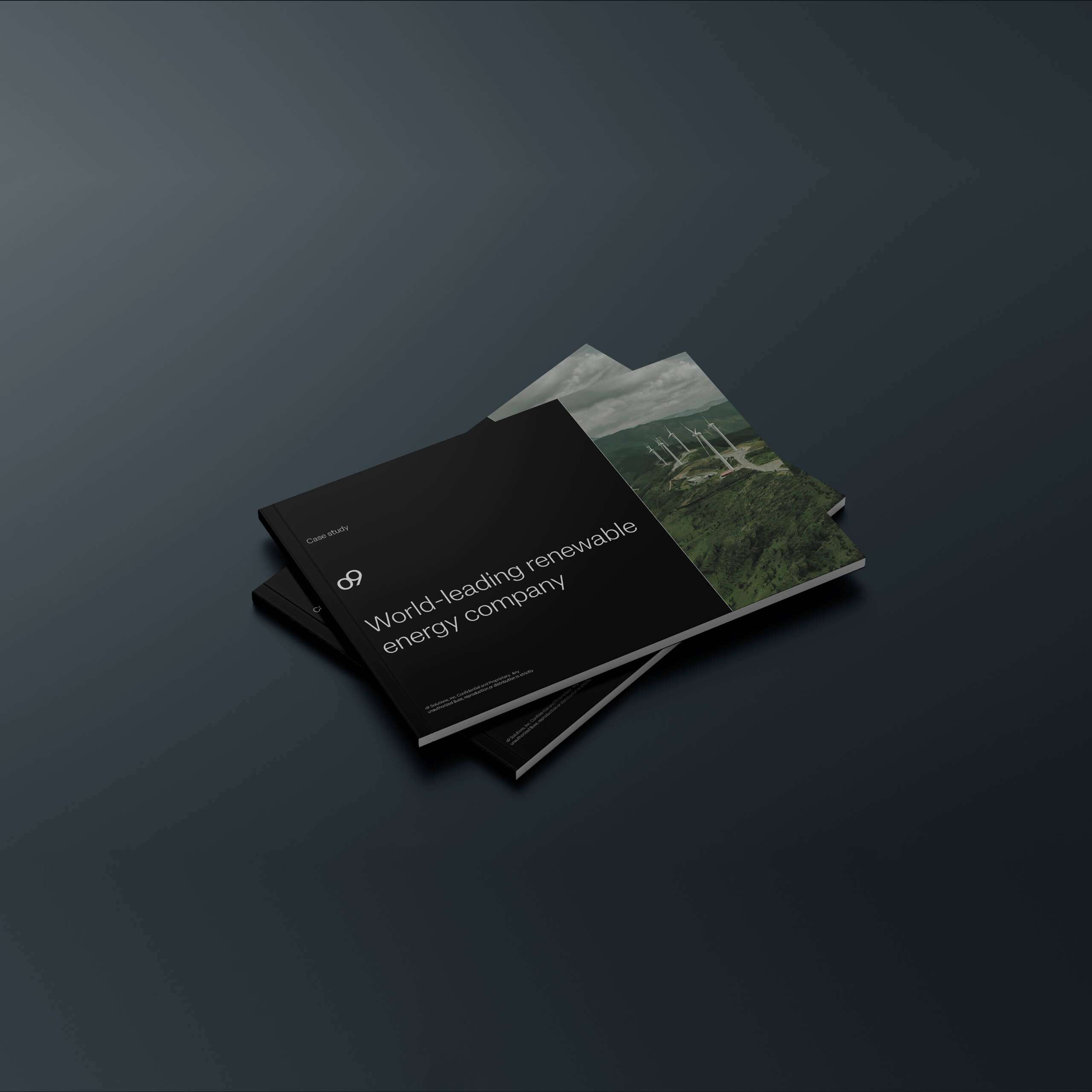 O9 case study energy company mockup