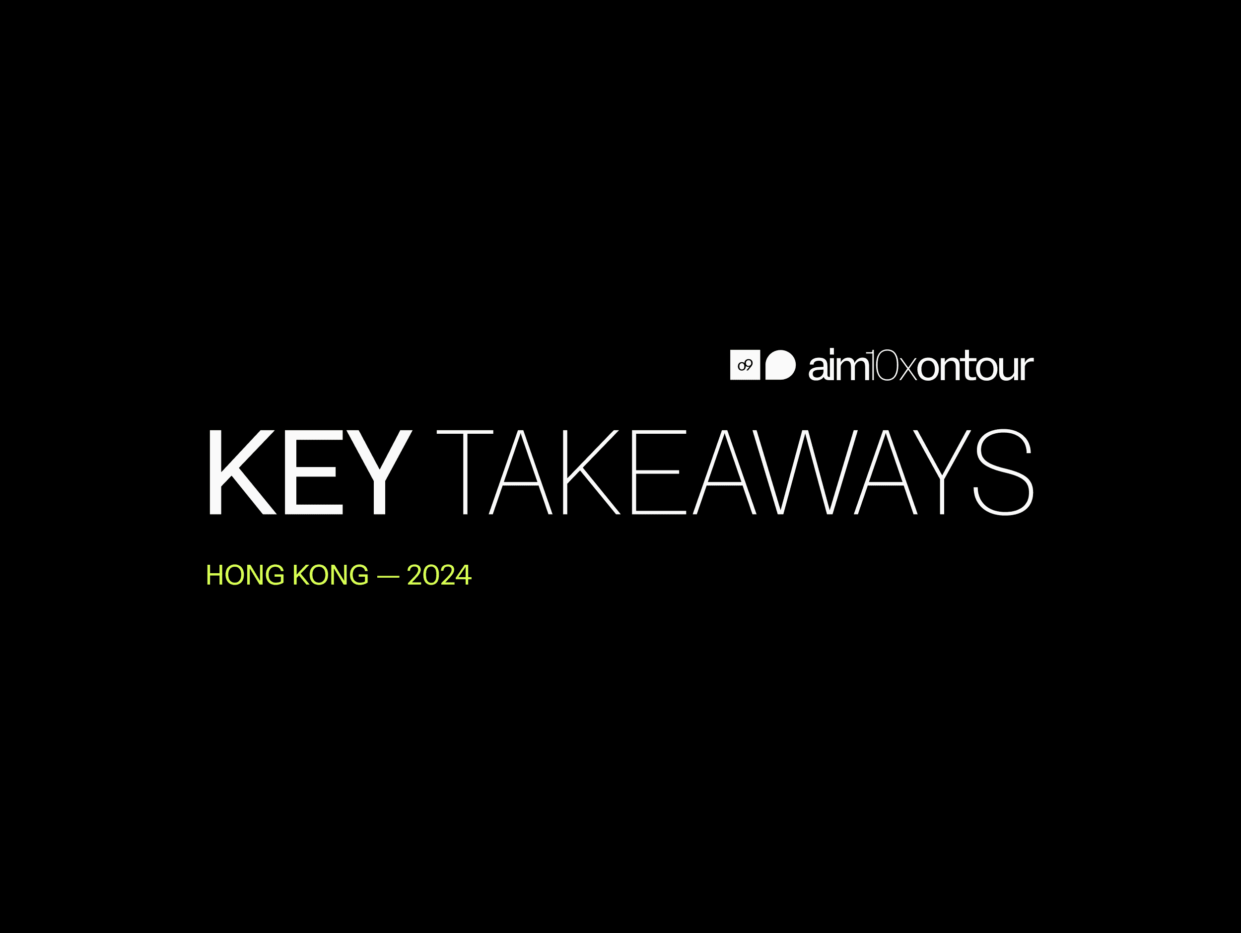 Key takeaways banner hk