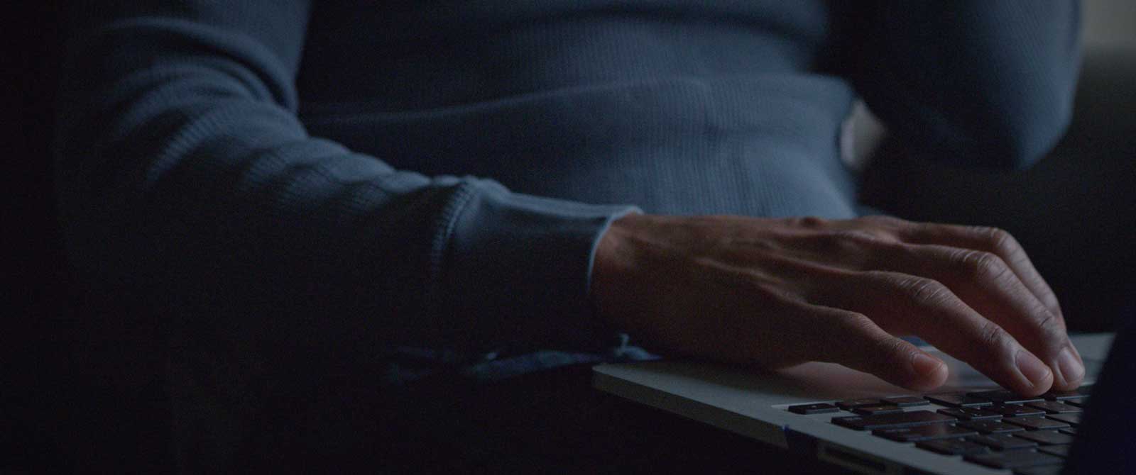 a person looking at different retailing channels when shopping online