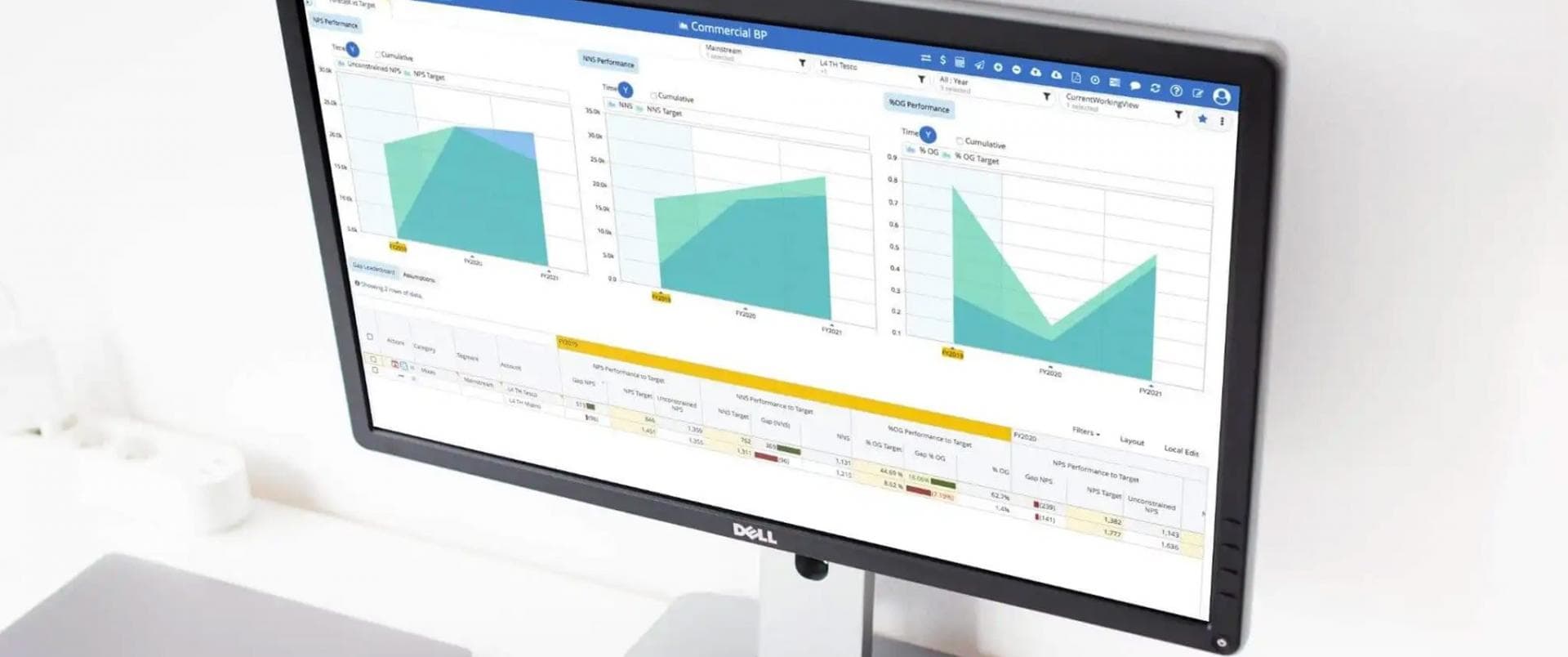 o9 Solutions' demand planning working interface