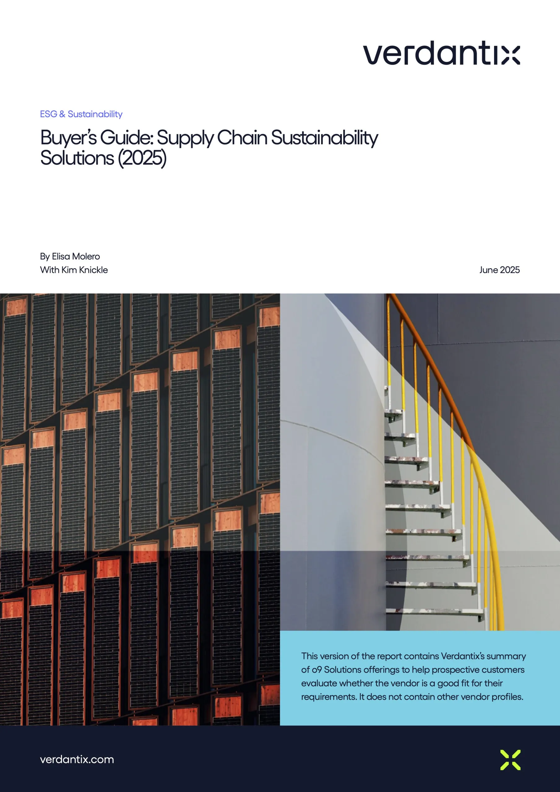 Verdantix buyer guide supply chain o9 solutions