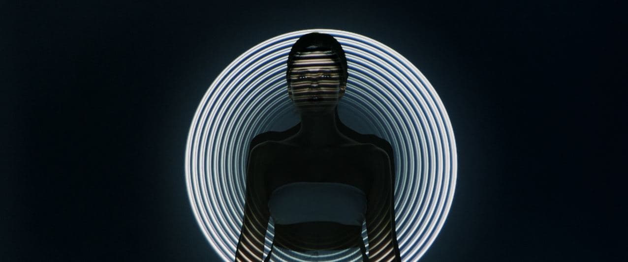 Image of woman on a black background for international women's day