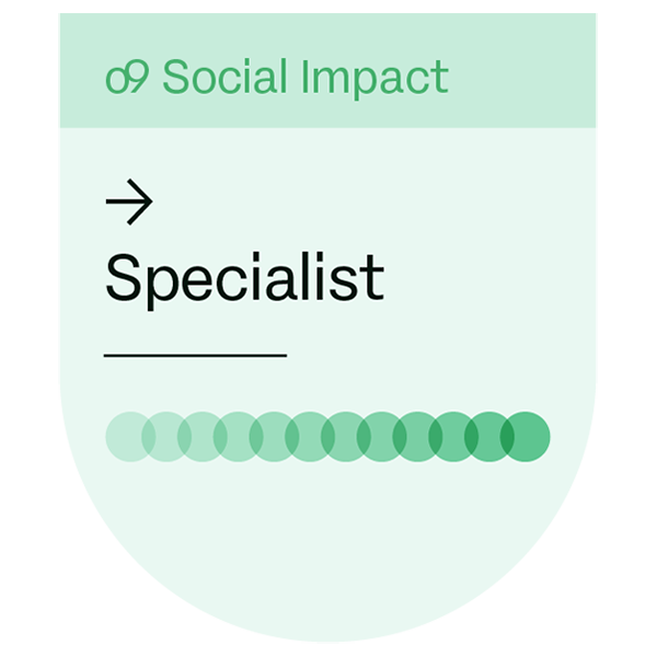 O9 social impact specialist badge