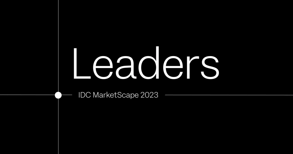 Idc marketscape 2023 leader banner